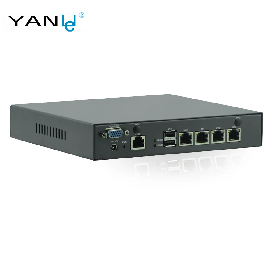 Мини ПК компьютер Celeron J1900 4 ядра сети Управление безопасности брандмауэр WAN