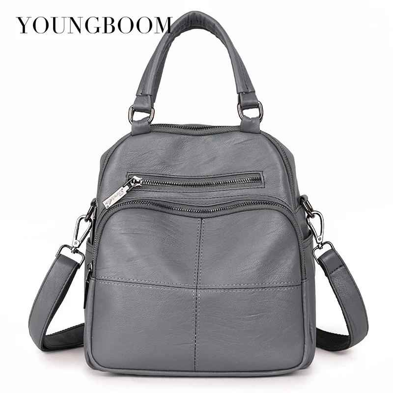 Youngboom Backpack School Bag for Lady Teenagers Girls Backpacks Women Backpacks Fashion Leather Shoulder Bag 2017