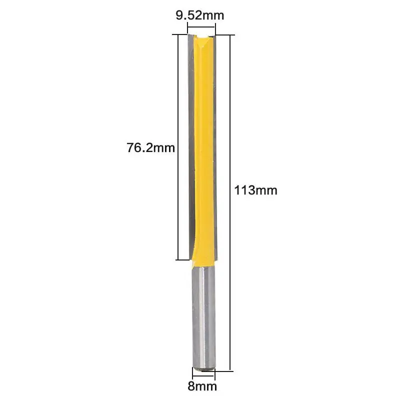 8 мм Shank-1Pcs, ЧПУ фрезерование цельной твердосплавной ФРЕЗОЙ резак, Концевая фреза для деревообработки, вырезания по дереву инструмент, 2 флейты прямой бит, обрезка Knif
