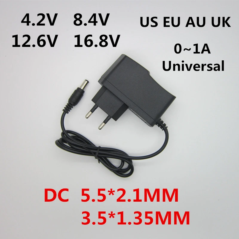 DC 8.4Volt 1A Power Adaptor Charger AC 100-240V Supply UK Plug Mains 3.5*1.35mm