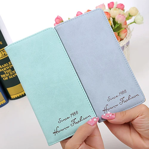 

Women's Retro Bifold Long Purse Money Bag Clutch Handbag Card Holder Wallet Gift 9TFA