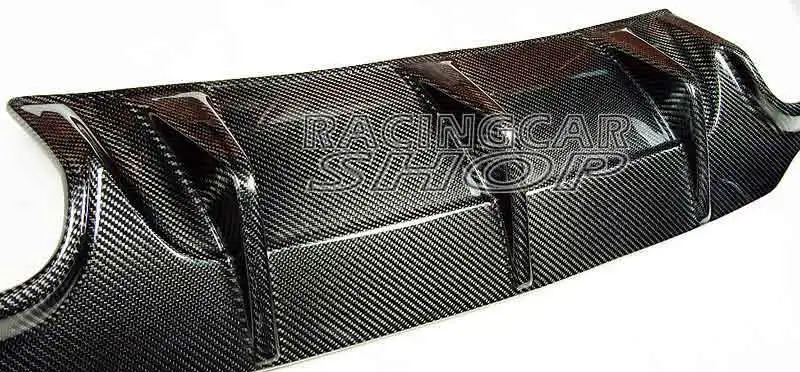 Real Carbon Fiber Rear Diffuser for Mercedes Benz C204 COUPE W204 SEDAN C250 C63 C200 AMG sport bumper 2012-2014