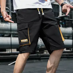 2019 летние комбинезоны мужские корейские трендовые Слаксы шорты Fivepence камуфляжные спортивные брюки досуг время уличная черная