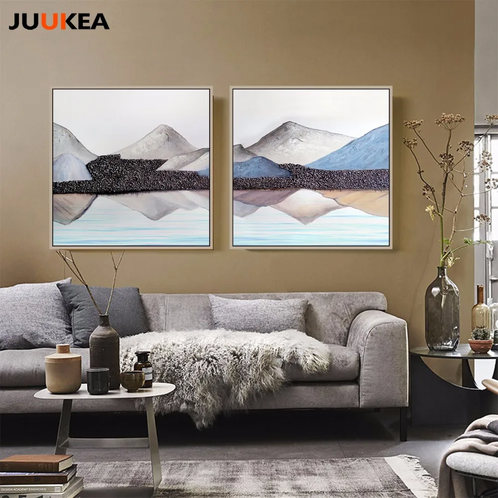 

2 Panels Modern Painting Decoration landscape Scenery Canvas Art Print Painting, Wall Pictures For Home Decoration Wall Decor