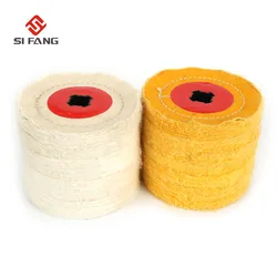 Roue de polissage pour tissu en coton, noyau croisé, pour dessin, polissage, Machine à polir/polisseuse/ponceuse 