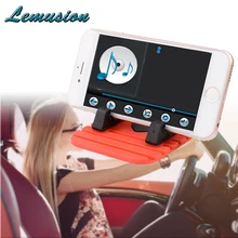 1 шт., мягкий силиконовый держатель для мобильного телефона, автомобильная приборная панель, gps, нескользящий коврик, настольная подставка, кронштейн для iPhone 5S, 6, 7, samsung, планшета