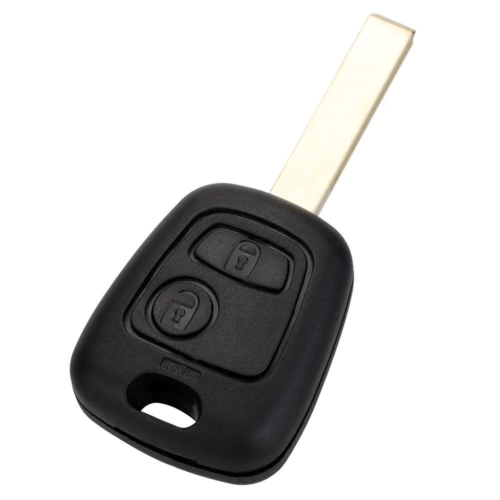 

Best Selling 2 Buttons Remote Key Shell for Peugeot 307 Car Keys Blank Key Cover Case with Groove Free Shipping D20
