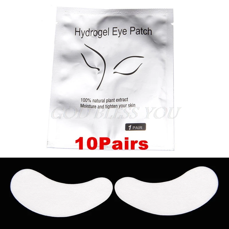 

10 Pairs Comfy Curved Gel Eye Pad Eyelash Pad Patch For Eyelash Extensions NO.5