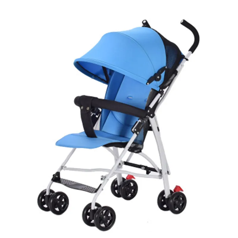 

Baby Trolley Car Weightlight Four Wheels Kids Stroller Carriage Portable Folding Pushchair Child Umbrella Mini Pram For Newborns