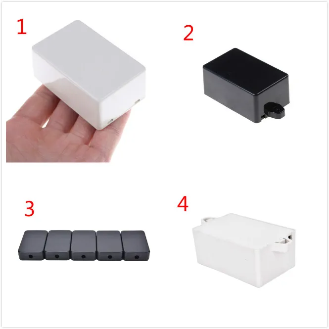 4 styles Plastic Waterproof Cover Project Electronic Instrument Case Enclosure Box