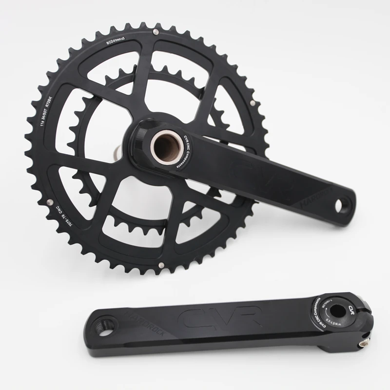 ZRACE HARDROCK 2x10/11 Скорость Road Chainset зубчатое колесо цепной передачи протектор для кривошипа, 50/34T 170 мм/172,5 мм/175 мм, Вес: 710 г