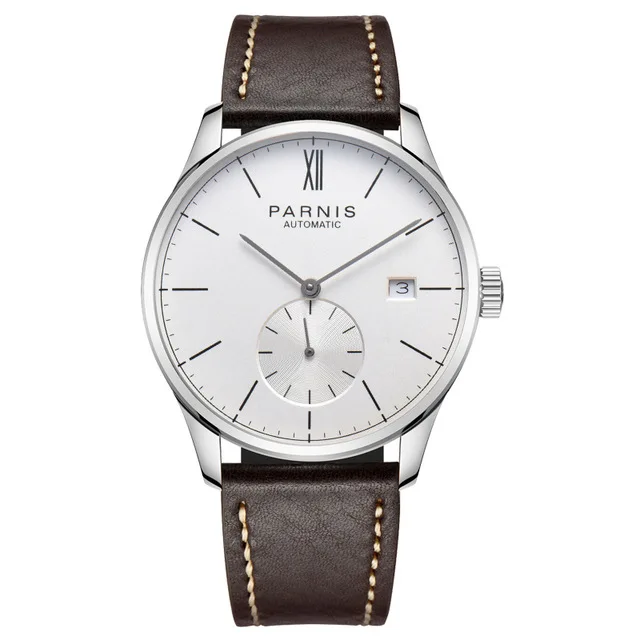 Parnis41mmмеханические часы дайвер минималистичные часы для мужчин наручные часы Роскошные водонепроницаемые автоматические hombre Relogio Masculino