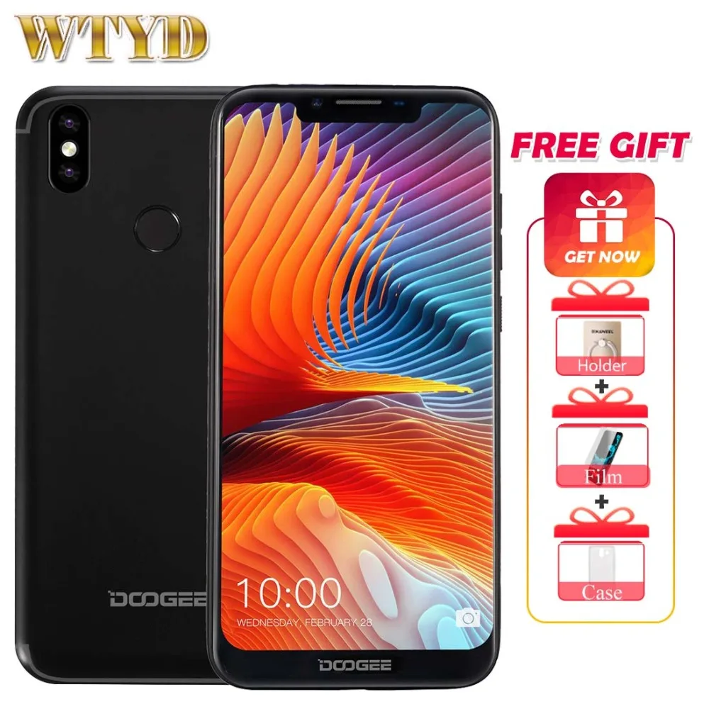 Doogee BL5500 Lite 6 19 'ཏ:9 Android 8 1 4G мобильный телефон 13.0MP + 8.0MP 2 Гб 16 четырехъядерный 5500