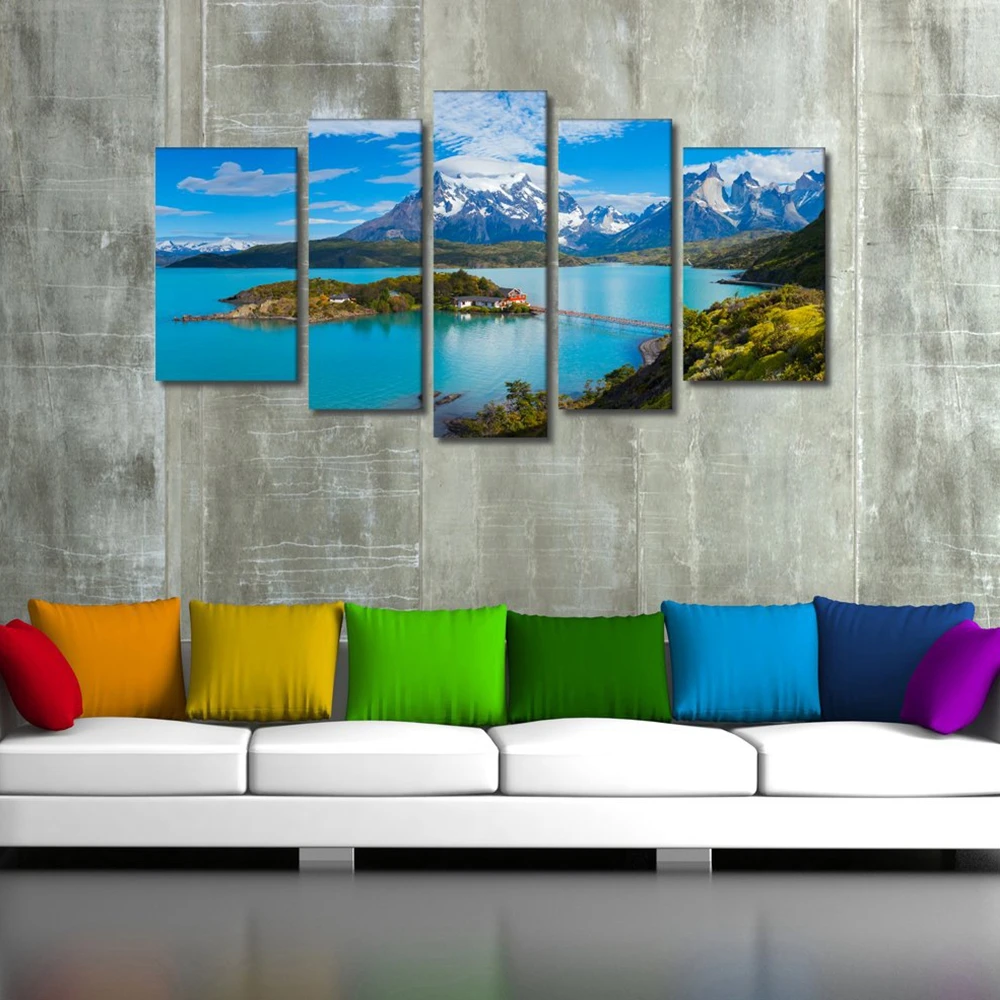 Landscape And Seascape Picture Wall Art Canvas Prints Torres Del Paine National Park Poster Artwork Painting Home Decor Dropship Painting Calligraphy Aliexpress