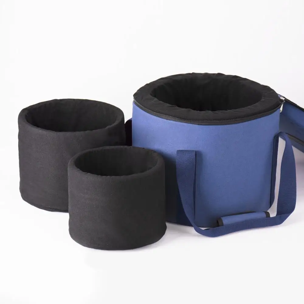 Crystal Bowl Padded Carrying Cases Putting 12" 10"and 8" Singing Bowl