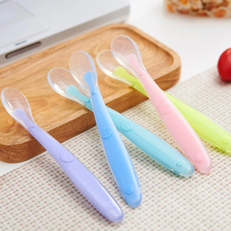 Buy Baby Spoon Feeding food Soft Silicone Infant Baby