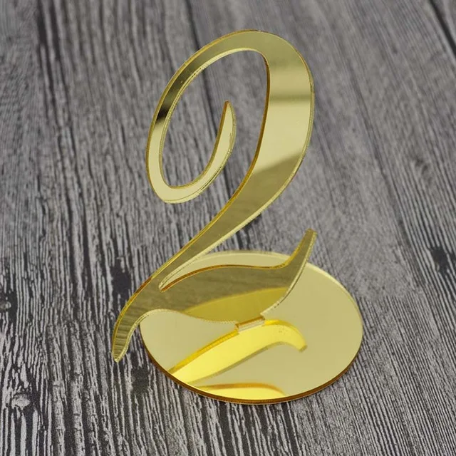 

Wedding Table Number Set Gold Silver Table Number Wedding Table Decoration for Wedding Decoration