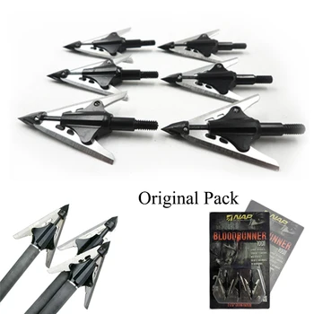 

Linkboy Archery 3PCS 2 Extensible Blade Broadhead 100GR Arrow Head Tips Points for Hunting Orange Pack