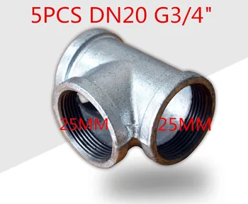 

5 pcs t pipe Iron casting Flanges G3/4 DN20 ID25MM t pipe Casting Flange