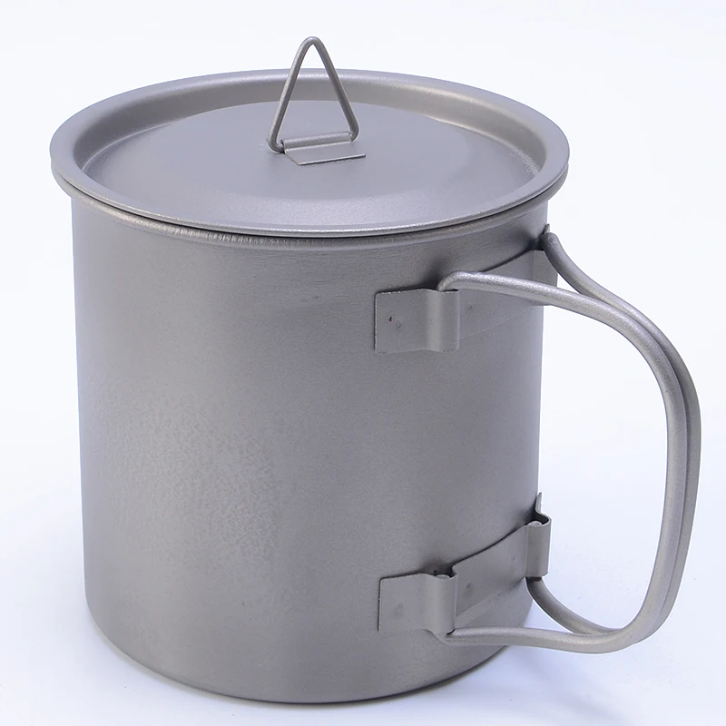 Titanium 750ml Hanging Cup Mug With Folding Handle Outdoor Camping Hik – Nature Expedition Outdoors