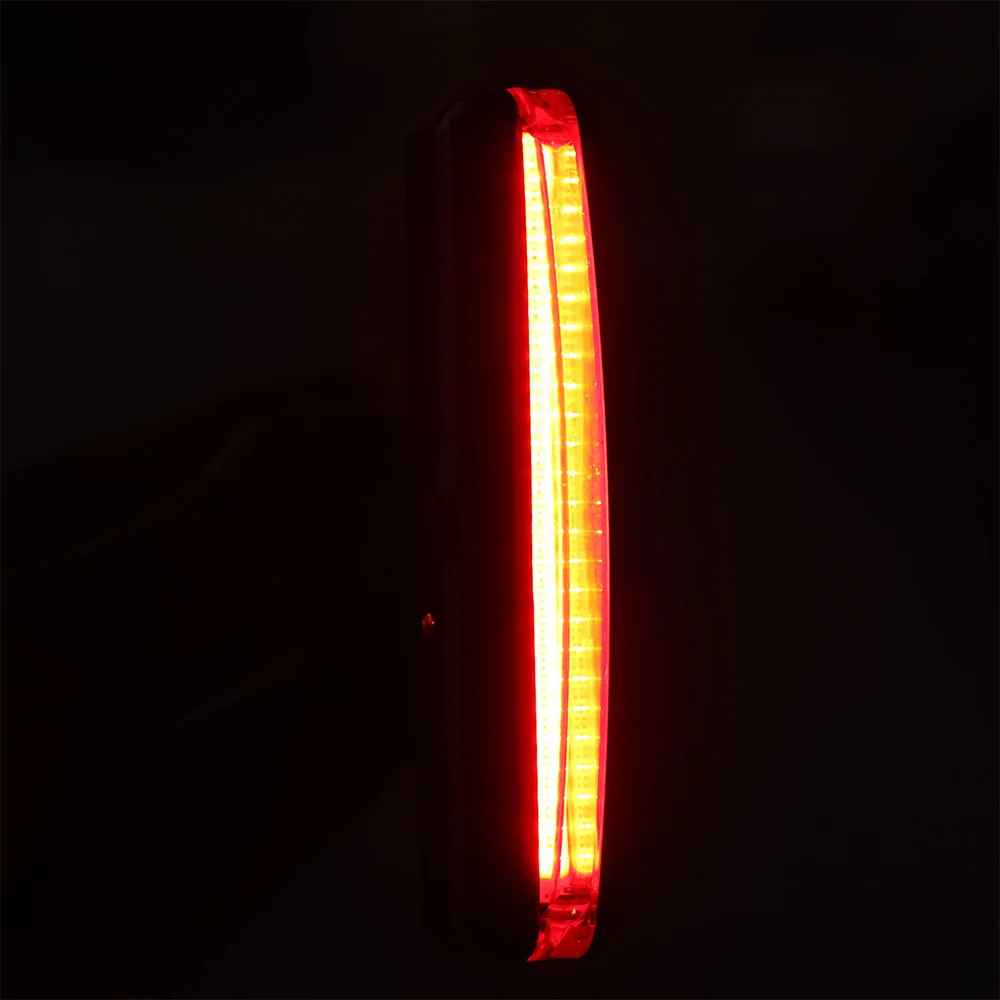 Hot Sale COB USB Rechargeable LED Bicycle Bike Cycling Front Rear Tail Light 6 Modes Lamp Warning lamp night riding safety