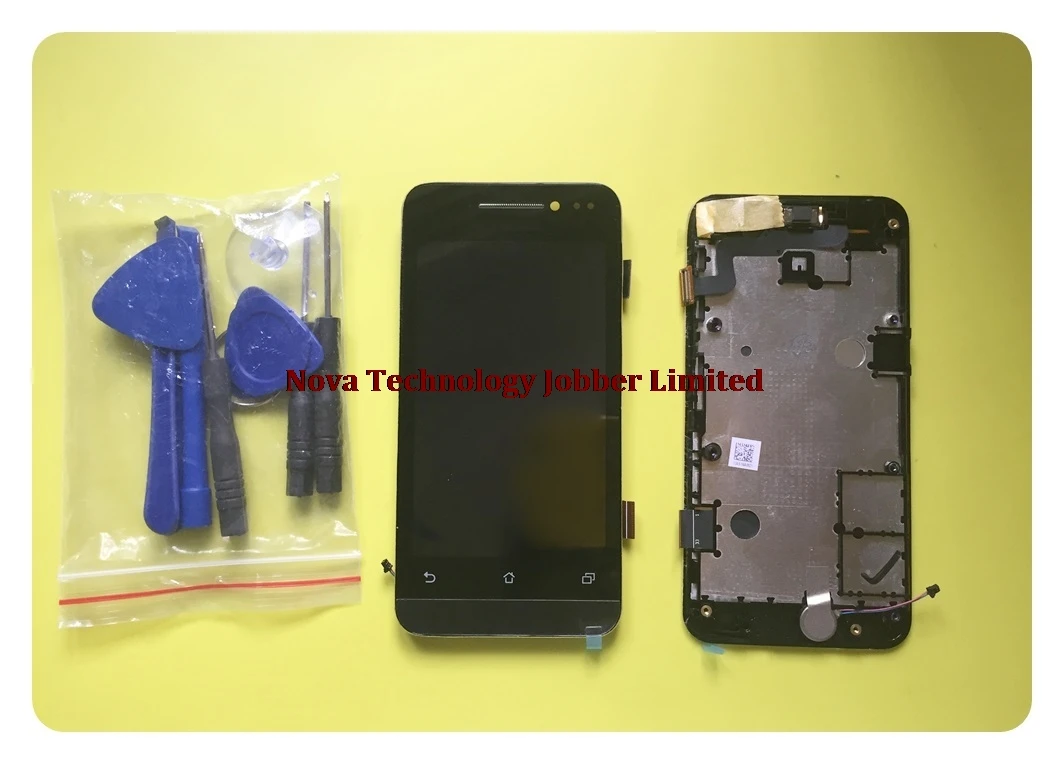 

Wyieno 100% Tested Black Sensor For Asus Zenfone 4 A400CG Touch Screen Digitizer With LCD Display Screen Full Assembly Frame