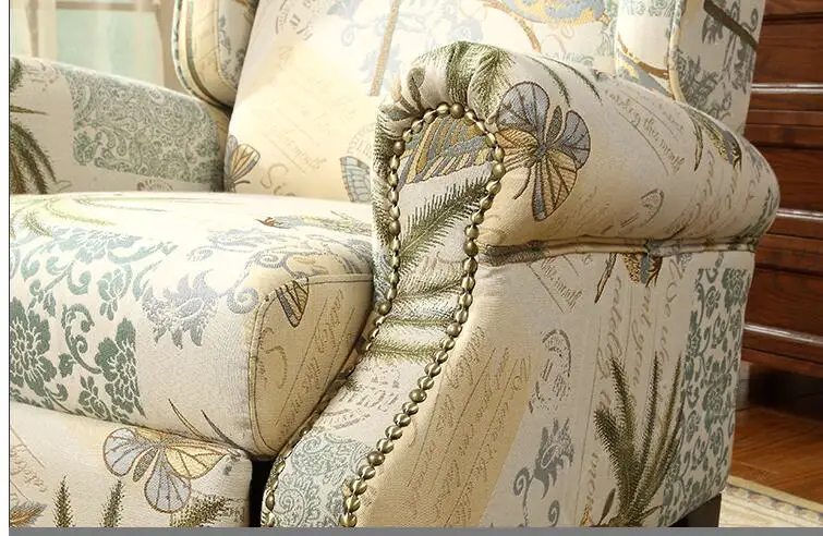 Американский деревенский стиль один диван. Европейский Повседневный шезлонг для спальни. Диван-стул для гостиной