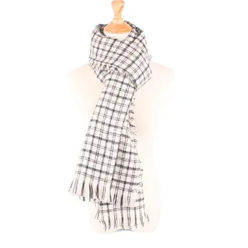 

YOUHAN 2018 Fashion Winter Scarf Women Warm Plaid Scarf Female Cashmere Scarves Tippet Long Shawl Wrap Blanket Drop Shipping