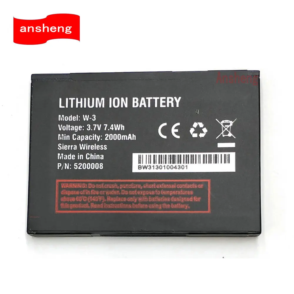 

High Quality 2000mAh W3 W-3 battery for Netgear Sierra 760S 762S 763S 785S Cellphone