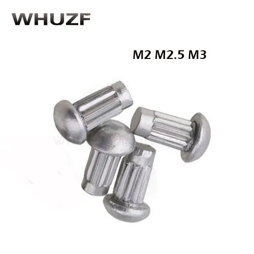 

200PCS/LOT Round Aluminum Round Solid Rivet M2/2.5mm with Aluminium Alloy Aluminum self-plugging Rivet