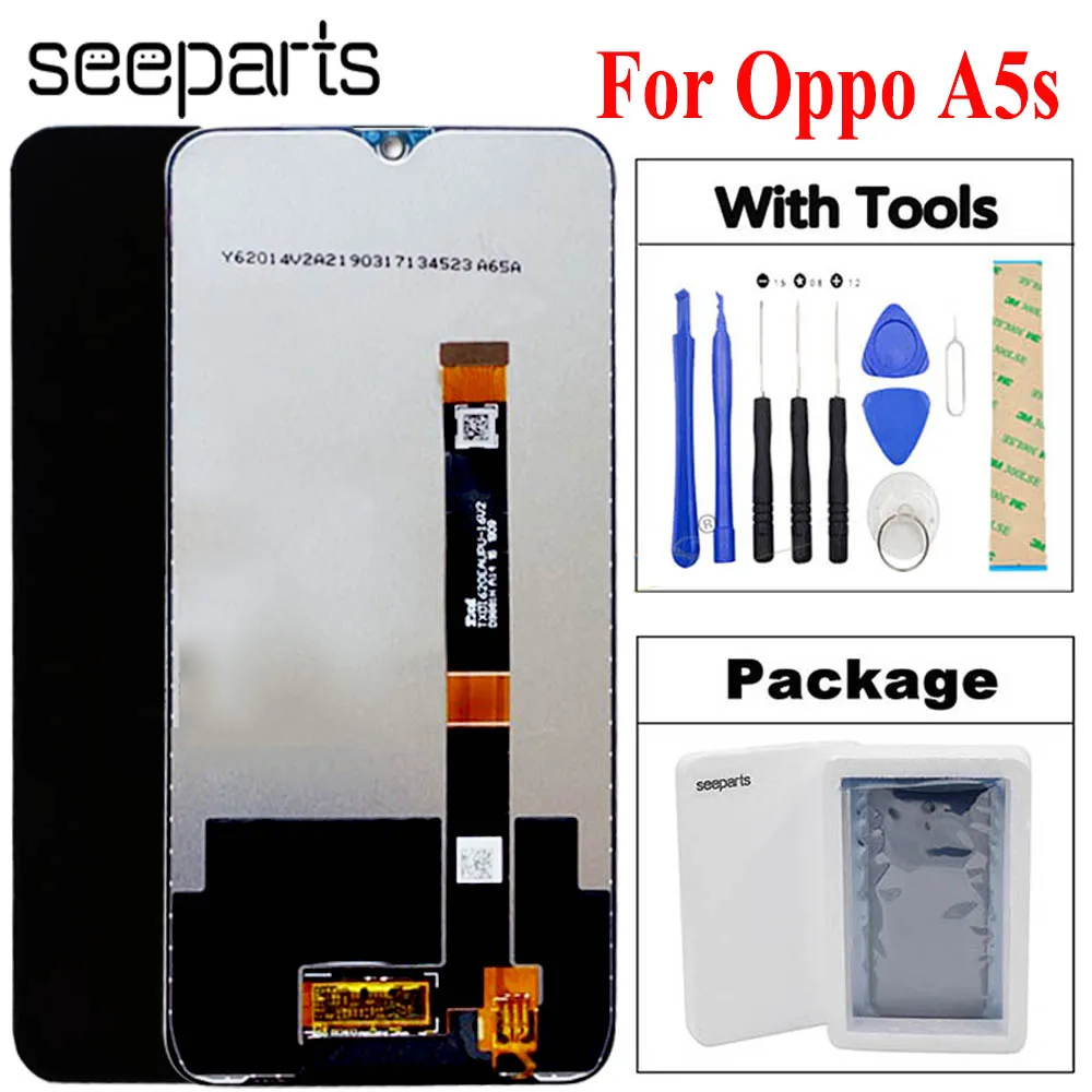 

Original LCD Oppo A5s LCD CPH1909 Display Touch Screen Digitizer Assembly Replacement a5s Display Oppo A5s LCD Screen