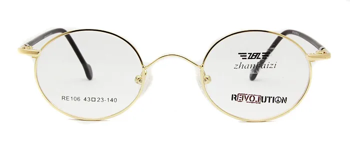 ZBZ новые винтажные очки Nerd оптическая оправа для мужчин и женщин круглая металлическая оправа Золотые очки для близорукости Ретро оправа для очков прозрачные линзы