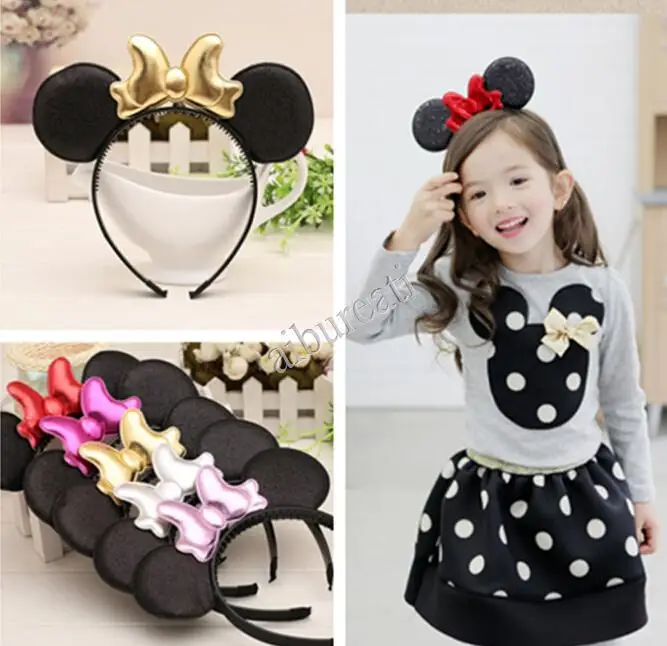 Buy Mickey Minnie Mouse Ears Children Hair Accessories