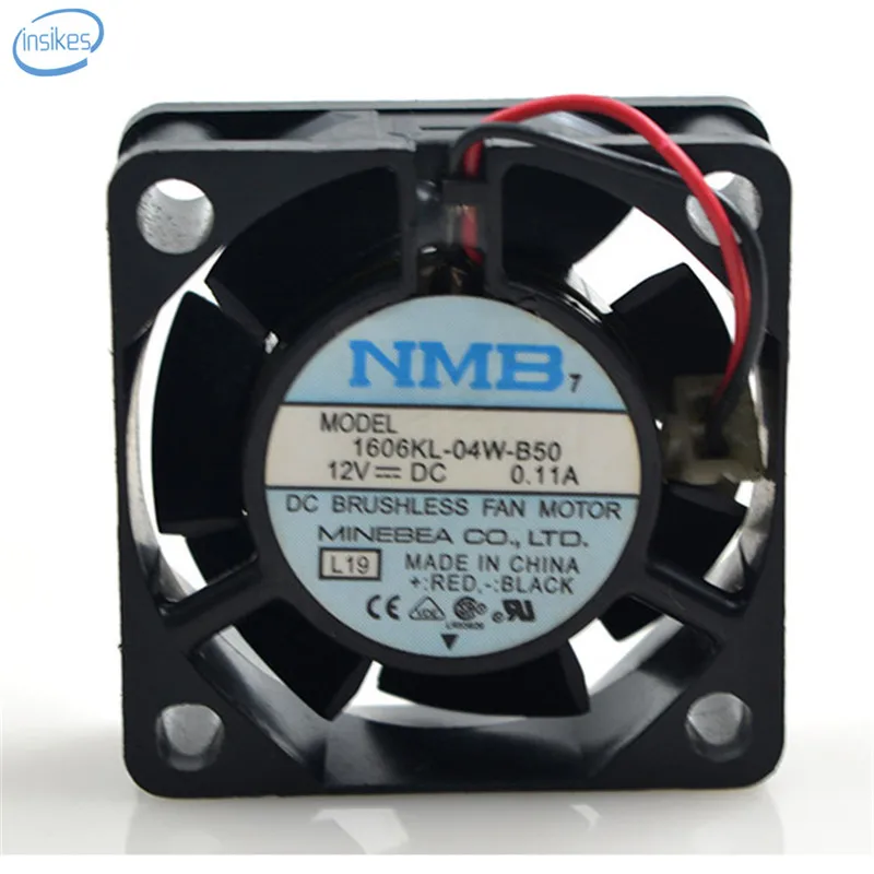 

NMB Original 1606KL-04W-B50 Computer Blower Cooling Axial Fan DC 12V 0.11A 4015 40*40*15mm 1.32W 6500RPM 2 Wires
