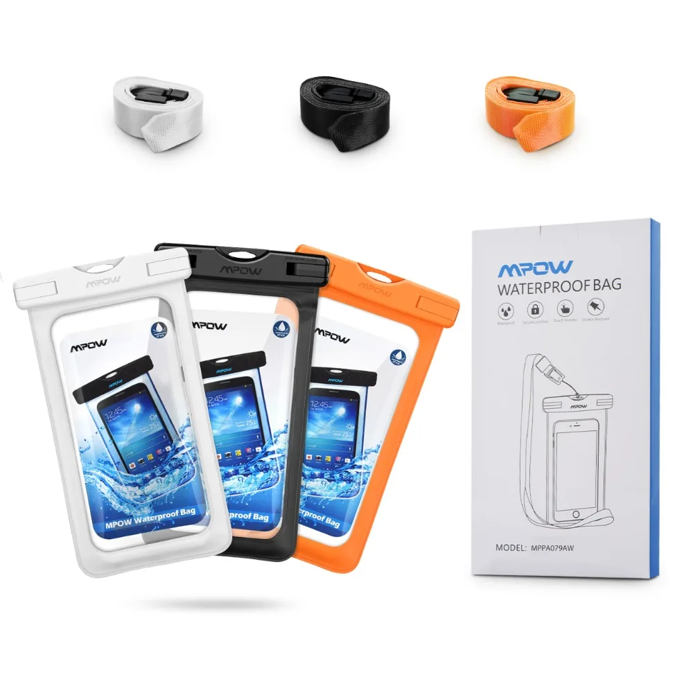 3PCS Mpow IPX8 Waterproof Swimming Bags Phone Universal Smartphone Pouch 10