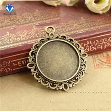 10 шт. кабошон 20 мм настройки стеклянный кабошон для кулона Базовая Камея Лоток ободок пустая Камея DIY ожерелье ювелирных изделий