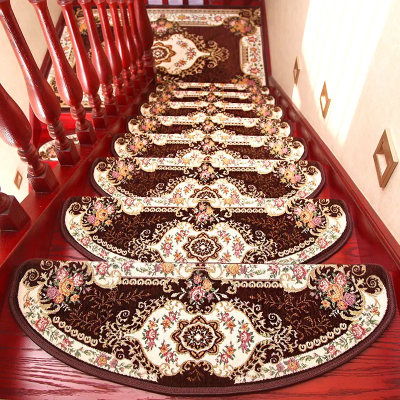 24X75CM European Jacquard Stairs Carpet Mat Anti-Slip Bathroom Carpet Hotel Stair Rug Home Entrance/Hallway Doormat Floor Rug 24X75CM European Jacquard Stairs Carpet Mat Anti-Slip Bathroom Carpet Hotel Stair Rug Home Entrance/Hallway Doormat Floor Rug