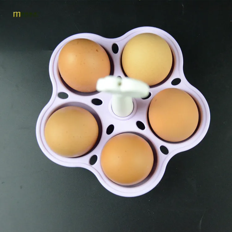 1 шт. пластиковый цветочный держатель для яиц на пару инструменты для яиц кухонные инструменты вареная яичная подставка для 5 яиц кухонные инструменты OK 0364