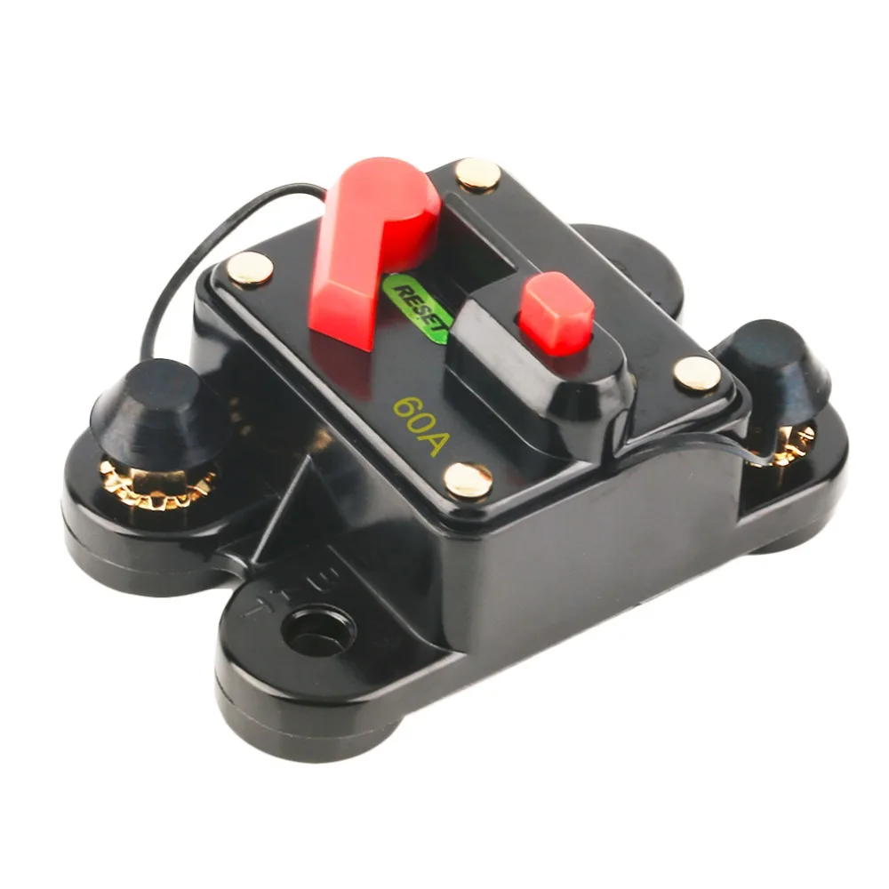 50A 60A 80A 100A 125A 150A 200A opzionale Car Audio Inline Circuit Breaker Fusibile per 12V di Protezione SKCB 01 100A caldo vendita-in Fusibili da Automobili e motocicli su