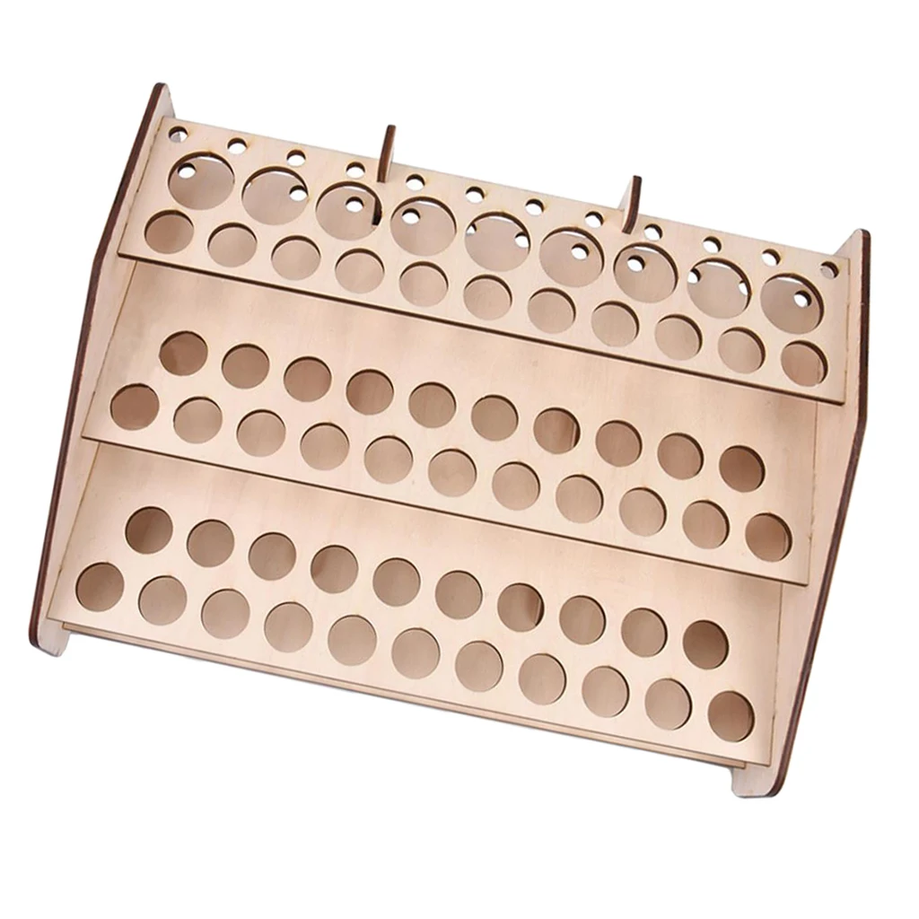 Wooden Storage Rack Holder For Acrylic Mr Hobby Mr Color Model Paint #124