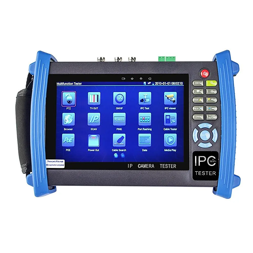 

5 in 1 7" Capacitive Touch Screen LCD Monitor 1080P HDMI IP Camera Tester AHD/TVI/CVI CCTV Tester POE Test WIFI With 4G TF Card