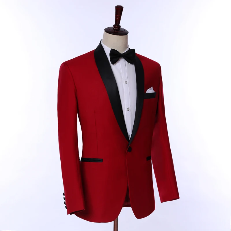 Модный дизайн лучший вечерние Красный мужской костюм 2019 новые полки свадьба жених платье достичь верхней дружки Топы Свадебная вечеринка