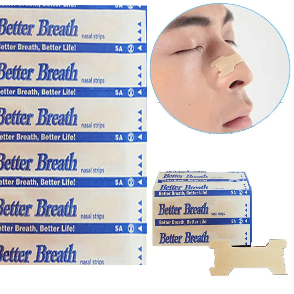 

10Pcs Nasal Strips Anti Snoring Sleeping Are Better Than Breath Right