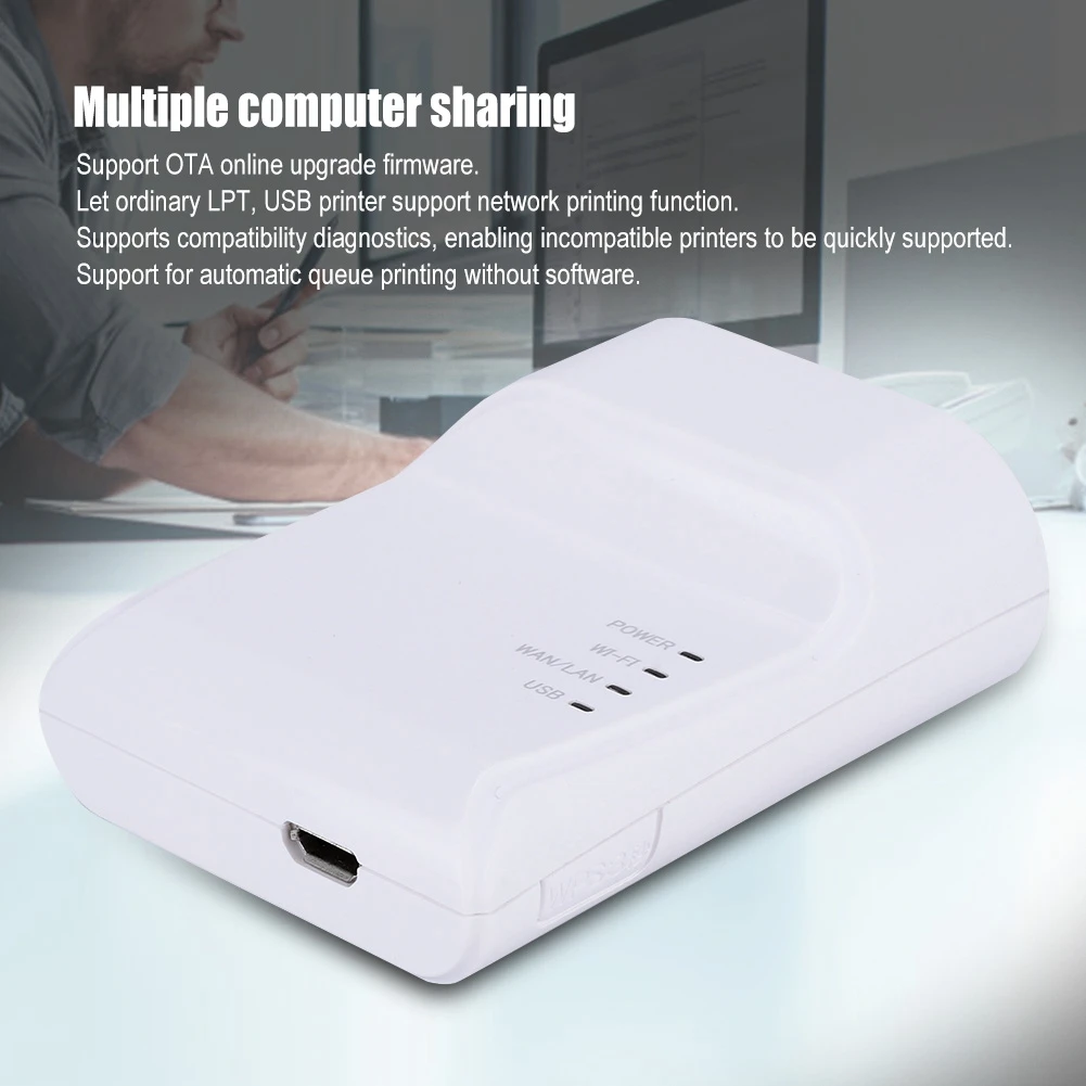Высокоскоростной USB принтер сетевой принт сервер адаптер поделиться LAN Ethernet Сетевые принтеры