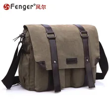Mode Résistant toile sac d’épaule des Hommes messager sac Hommes casual banlieue sac grande capacité Satchel