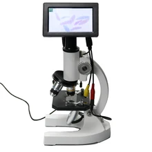 40X-2000X монокулярный микроскоп металлический студенческий Биологический микроскоп с 4,3 дюймовым электронным дисплеем окуляра