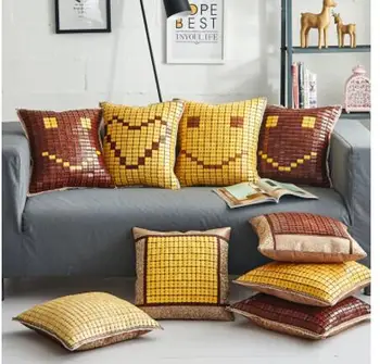 

Summer bamboo cushion cover pillowcase natural lumbar pillow cover office bamboo case for back cushion
