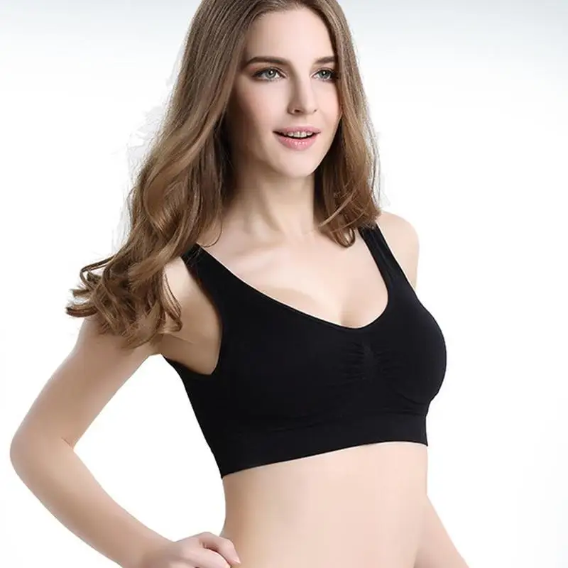

Women Seamless Fitness Running Gym Sports Yoga Bra Sports Bra No Rims Paded Underwear Shockproof Sport Bra Top