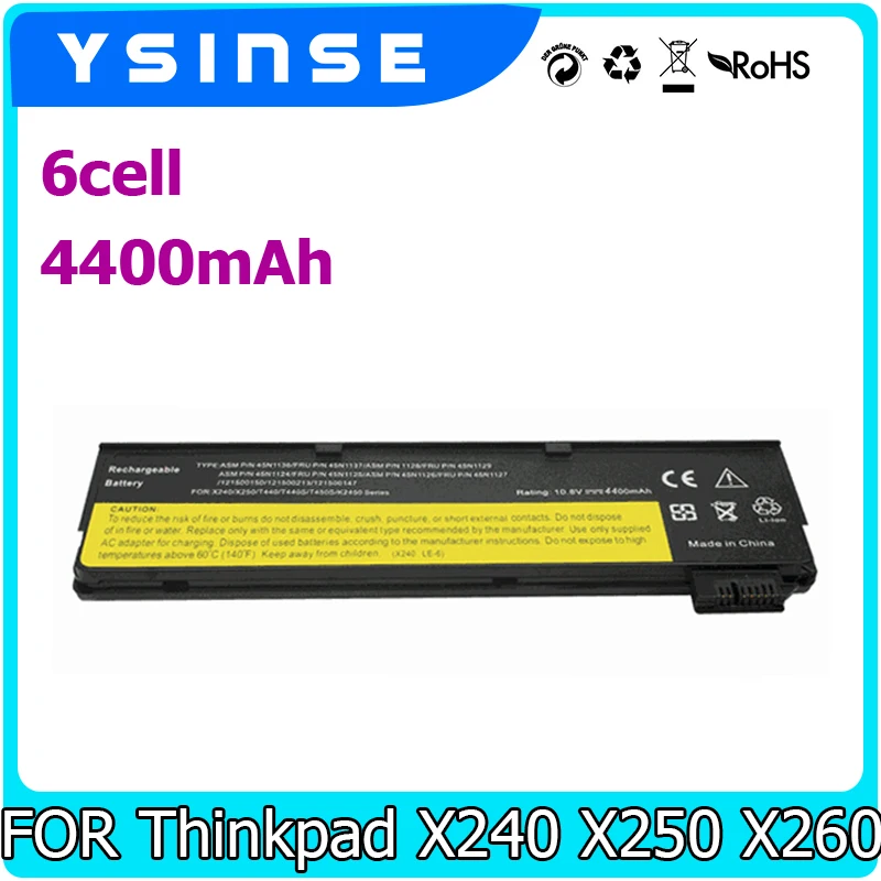 

Replacement For Lenovo ThinkPad X240 X250 X260 T440 T440S T450 T450S 45N1130 45N1131 45N1126 45N1127