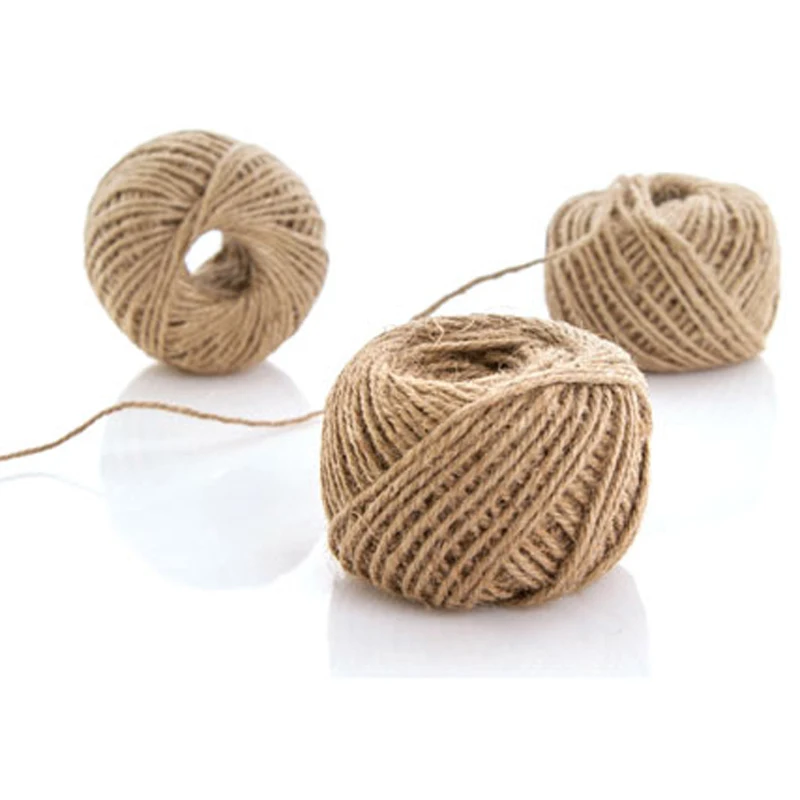 Jute Twine 60 Meters DIY Natural Sisal Twine 2mm Rustic Wedding